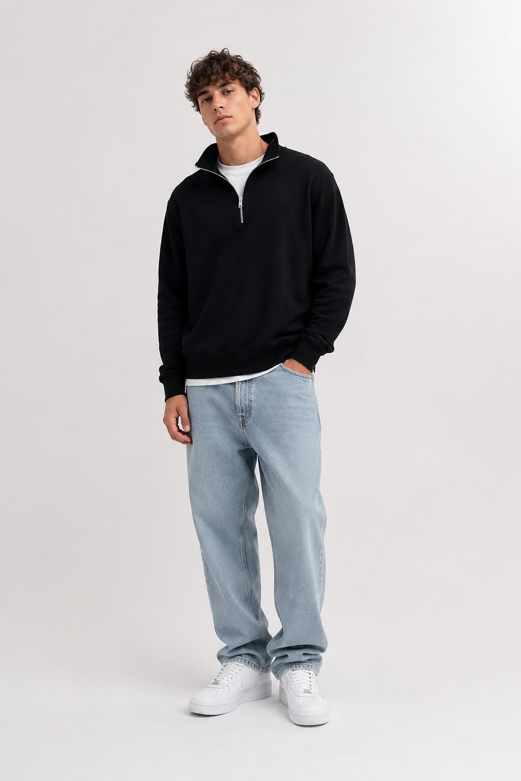 Buzo Half Zip Essential