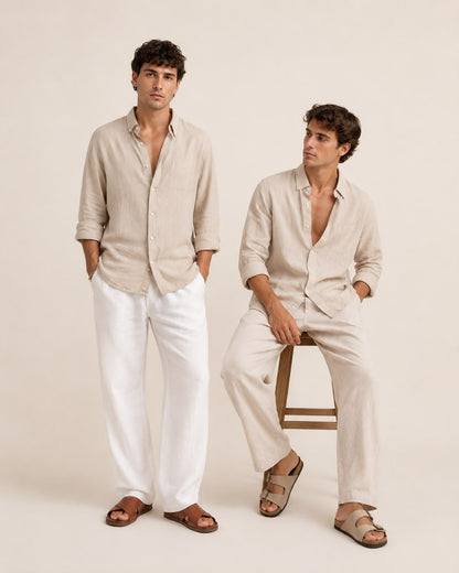 Pantalon de Lino Clásico